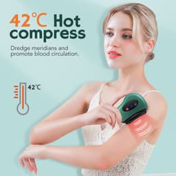 image-Eletric Bianstone Gua Sha Board Tools Hot Compress Heating Vibration Back Facial Massager Meridian Lymphatic Drainage Scraping Heating Vibration Scraping Neck Face Skin Lifting Removal Wrinkle Tool