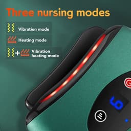 image-Eletric Bianstone Gua Sha Board Tools Hot Compress Heating Vibration Back Facial Massager Meridian Lymphatic Drainage Scraping Heating Vibration Scraping Neck Face Skin Lifting Removal Wrinkle Tool