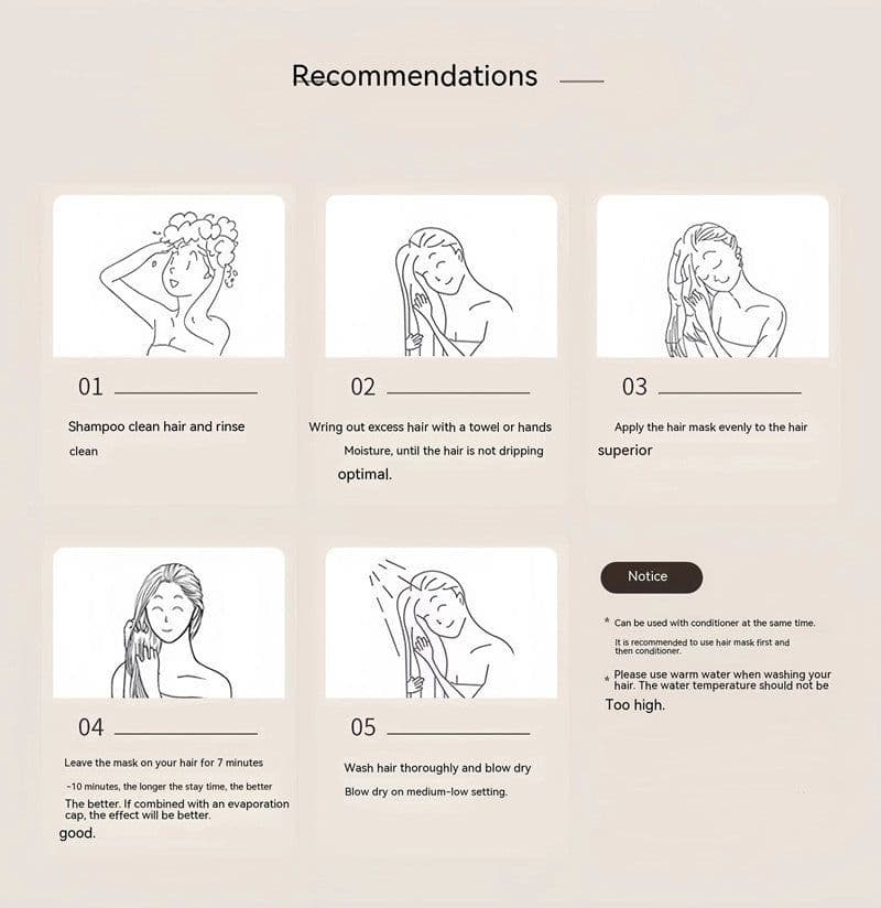 image-Repair Dryness And Improve Restlessness With Baking Oil Cream To Soften Essential Oil Hair Mask