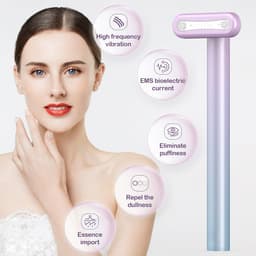 image-Wand Skin Care EMS Micro-current Introduction Rotatable Vibration Face And Neck Massage