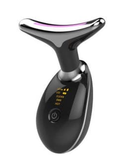 image-EMS Thermal Neck Lifting And Tighten Massager Electric Microcurrent Wrinkle Remover LED Photon Face Beauty Device For Woman