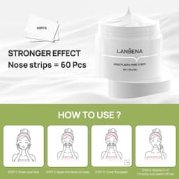 image-LANBENA Puntos Negros, Blackhead Mask Pore Strips, Deep Cleansing For All Skin Types, Unisex