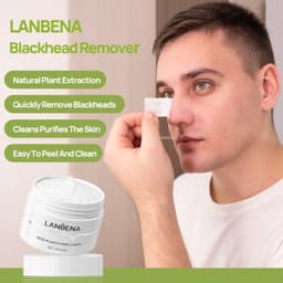 image-LANBENA Puntos Negros, Blackhead Mask Pore Strips, Deep Cleansing For All Skin Types, Unisex