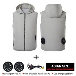 image-Air-conditioning Fan Clothing Cooling Men's Sun Protection Clothing