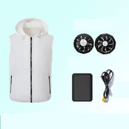 image-Air-conditioning Fan Clothing Cooling Men's Sun Protection Clothing