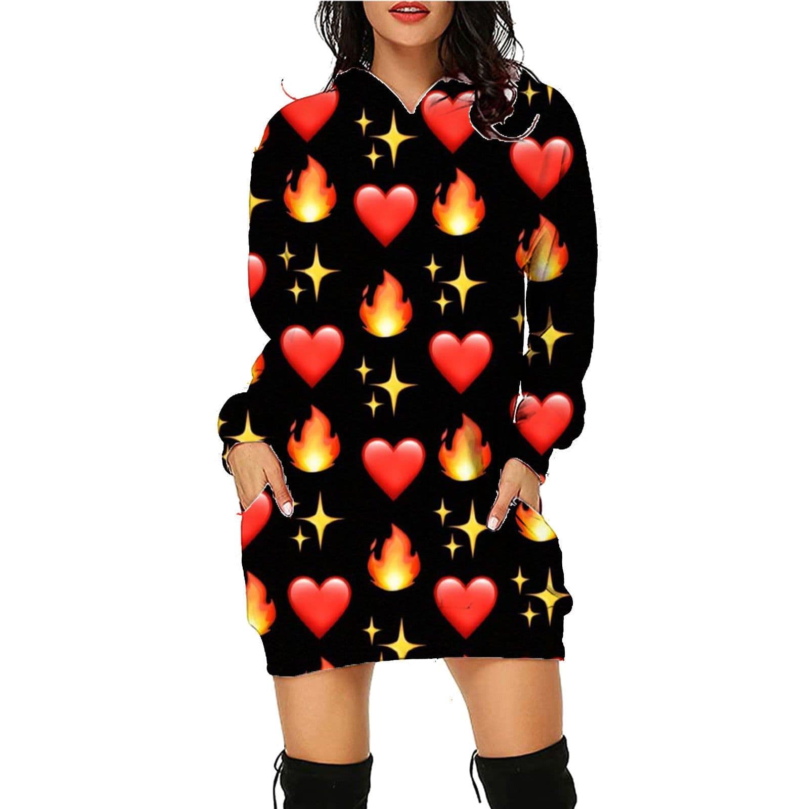 image-Halloween Print Long Hoodie With Pockets Sweater Long Sleeve Clothes Women