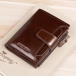 image-Vintage Men's Wallet Anti-theft Swiping Short