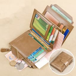 image-Vintage Men's Wallet Anti-theft Swiping Short