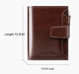 image-Vintage Men's Wallet Anti-theft Swiping Short