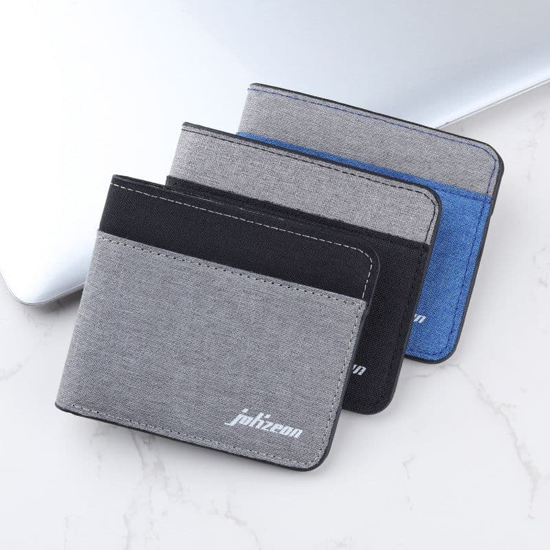 image-Personalized Trendy Niche Contrast Color Wallet Men's Wallet