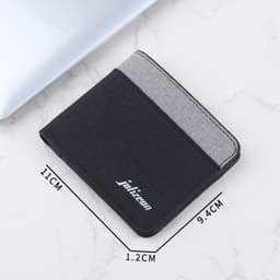 image-Personalized Trendy Niche Contrast Color Wallet Men's Wallet