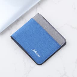 image-Personalized Trendy Niche Contrast Color Wallet Men's Wallet