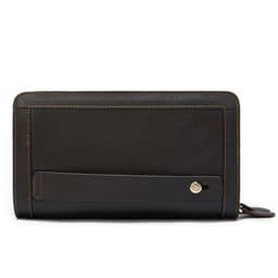 image-First Layer Cowhide Clutch Double Layer Zipper Wallet