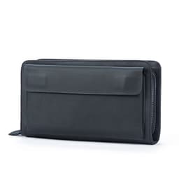image-First Layer Cowhide Clutch Double Layer Zipper Wallet