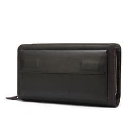 image-First Layer Cowhide Clutch Double Layer Zipper Wallet