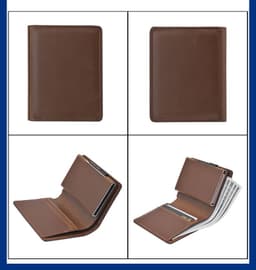image-Men's Short Automatic Pop-up Aluminum Alloy Card Package Anti-theft Swiping Anti-magnetic Card Cover Cassette