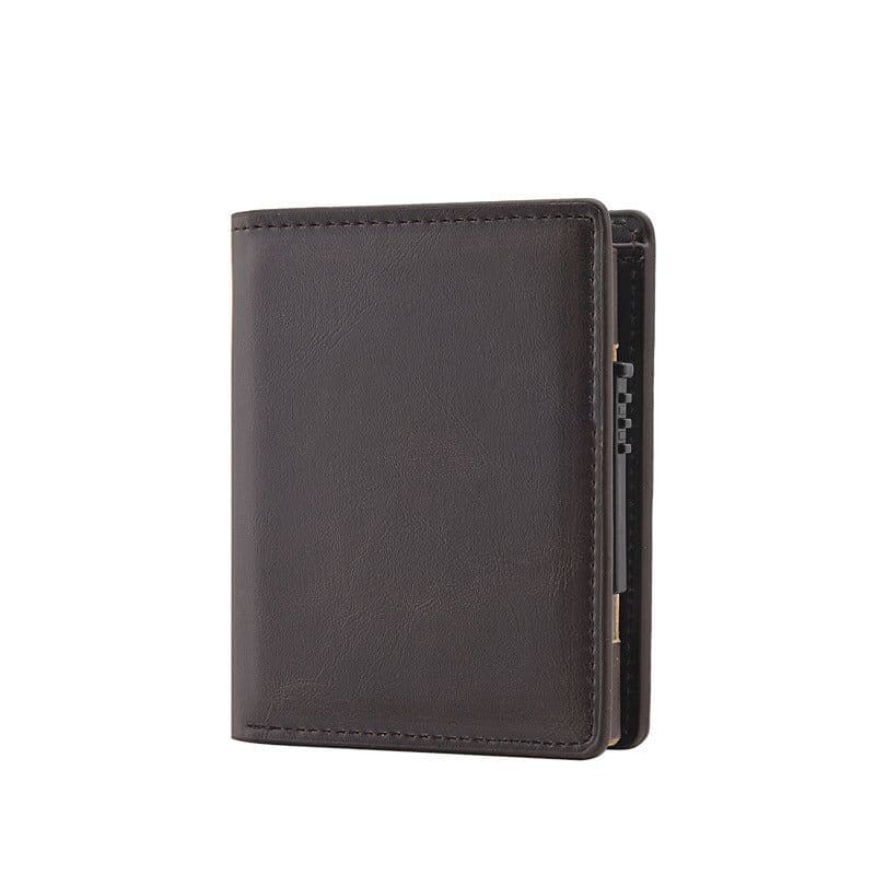 image-Men's Short Automatic Pop-up Aluminum Alloy Card Package Anti-theft Swiping Anti-magnetic Card Cover Cassette