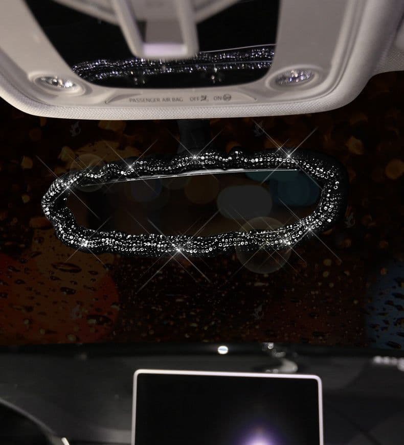 image-Diamond Steering Wheel Cover Rhinestones Crystals Car Handcraft Steering Wheel Covers