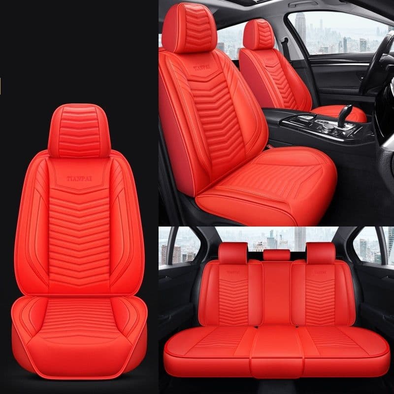 image-All Seasons Full Surround Seat Cover Leather Seat Cover Net Red Seat Cushion