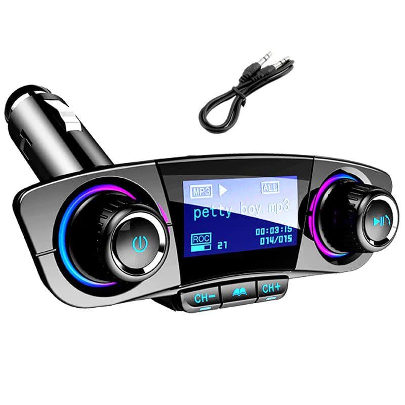 image-Wireless Bluetooth Car Charger FM Transmitter MP3 Player USB Radio Adapter US