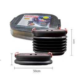 image-Multifunctional Retractable Car Garbage Can Dustbin Organizer Storage Fishing Bucket