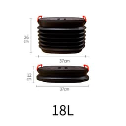 image-Multifunctional Retractable Car Garbage Can Dustbin Organizer Storage Fishing Bucket