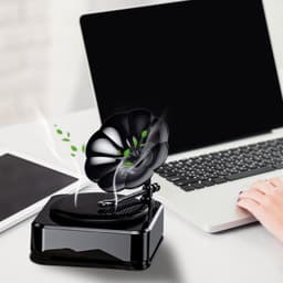 image-Car Record Player Aromatherapy Ornaments Retro Windmill Perfume Car Decoration Supplies