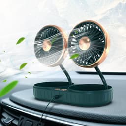 image-Double-Headed Hose Small Fan Usb Car Interior Creative Automotive Accessories