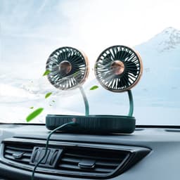 image-Double-Headed Hose Small Fan Usb Car Interior Creative Automotive Accessories