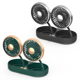 image-Double-Headed Hose Small Fan Usb Car Interior Creative Automotive Accessories