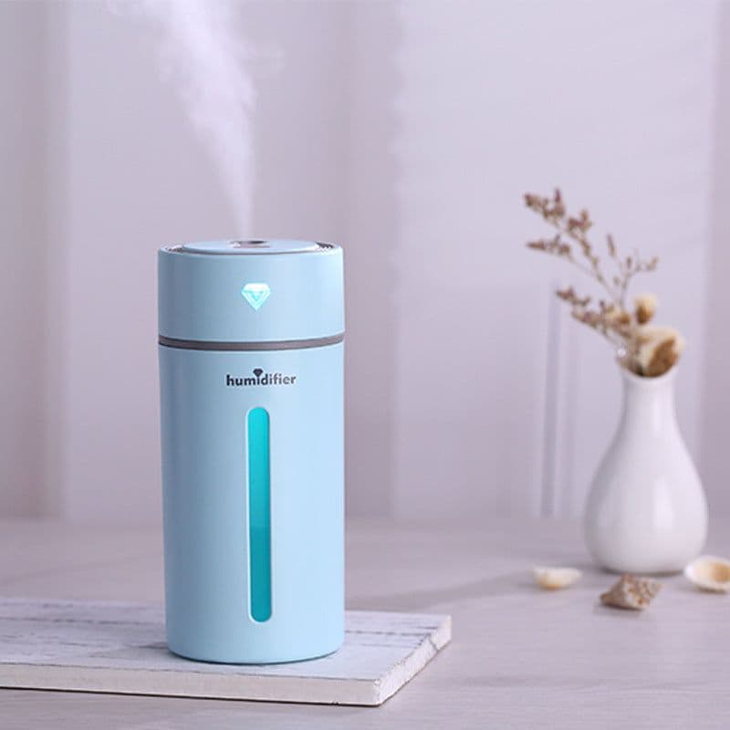 image-New Diamond Humidifier Car Colorful Light Humidifier Silent Aroma Diffuser