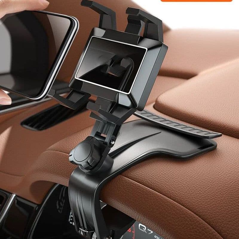 image-New Car Phone Holder Rotary Adiustable Navigation Car Phone Stand Multi-Function With Parking Card Automotive Goods