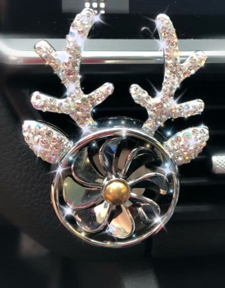 image-Car Aromatherapy, Diamond-encrusted Antlers, Car Ornaments, Perfume Fans, Car Accessories