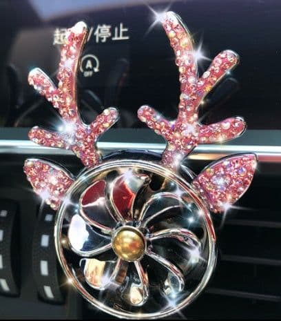 image-Car Aromatherapy, Diamond-encrusted Antlers, Car Ornaments, Perfume Fans, Car Accessories