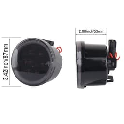 image-Suitable For Wrangler Modified LED Car Center Grid Lights Turn Signal Warning Wide Signal Lights