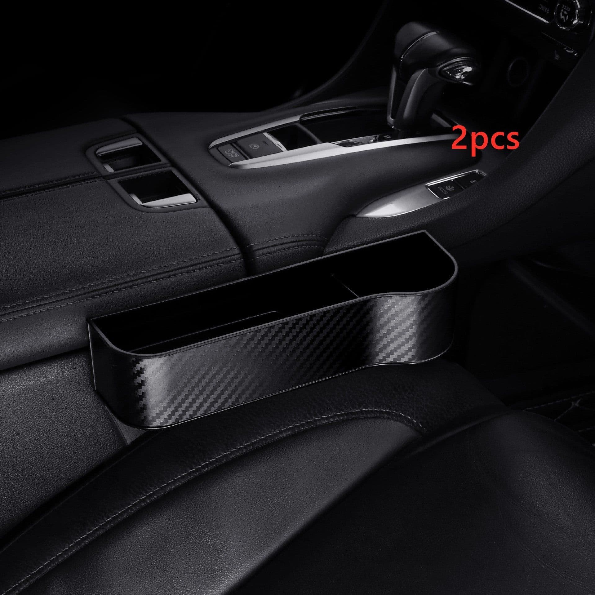 image-Car Organizer Seat Gap Storage Box PU Case Pocket Car Seat Side Slit For Wallet Phone Coins Cigarette Keys Cards Auto Universal