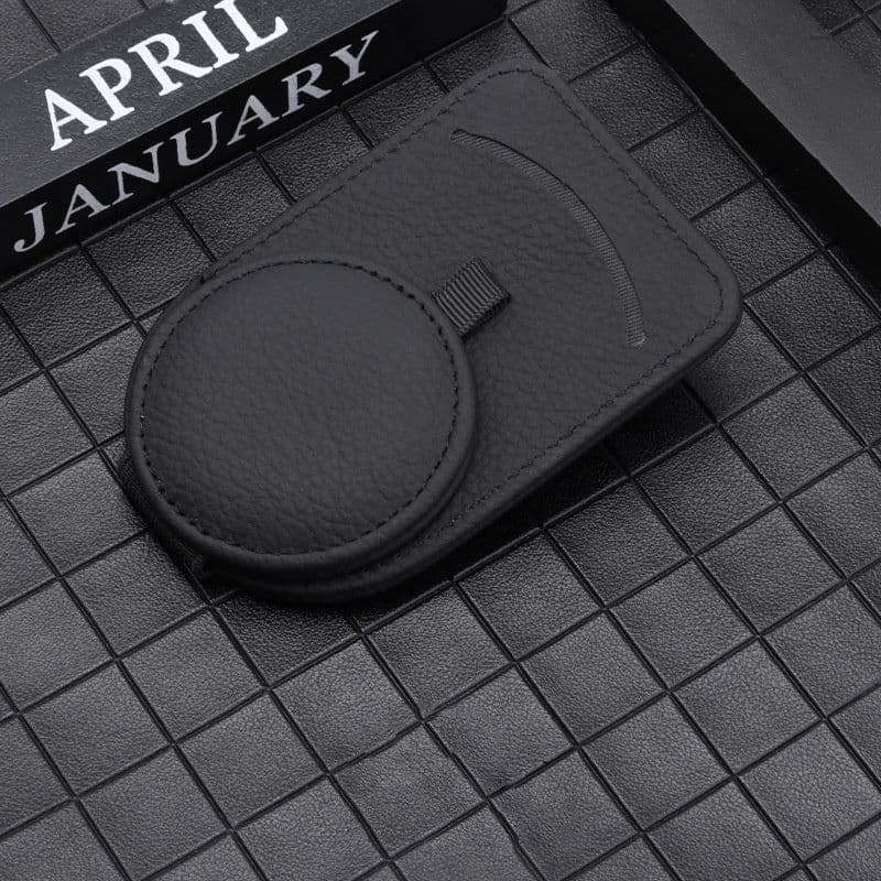image-Car Glasses Holder Universal Sun Visor Eyeglasses Clip Sunglasses Case Card Holder Auto Interior Accessories