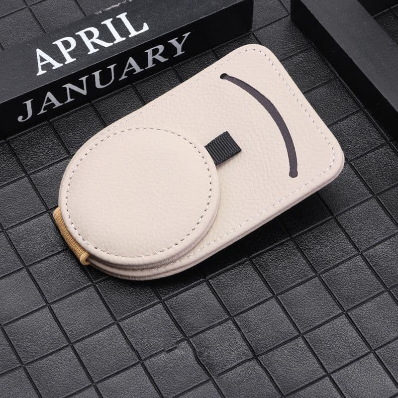 image-Car Glasses Holder Universal Sun Visor Eyeglasses Clip Sunglasses Case Card Holder Auto Interior Accessories