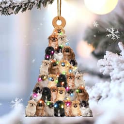 image-Car Pendant Sleeping Dog Angel Home Decor Acrylic Showcase Hanging Ornaments For Doors
