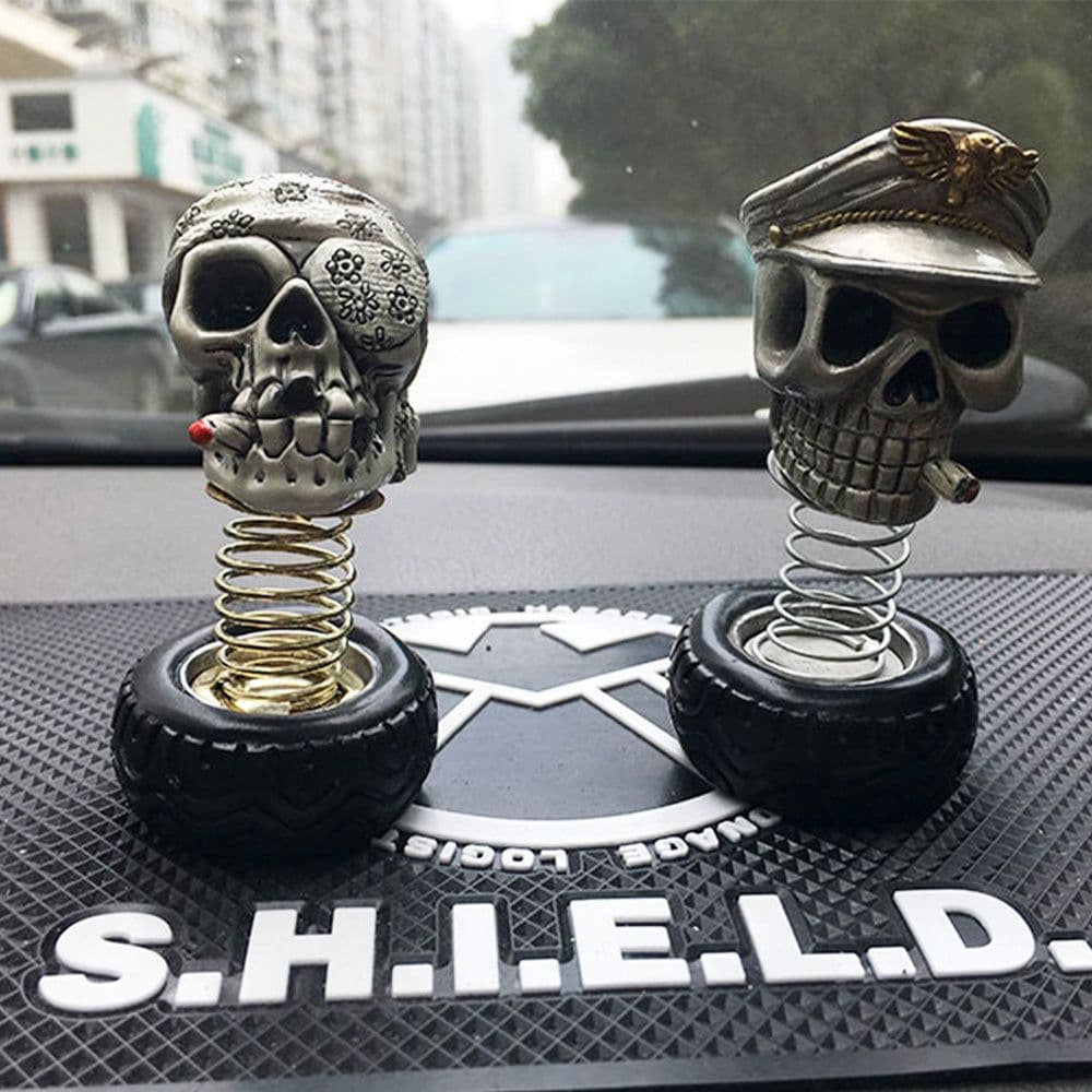 image-Car Skull Personality Interior Decoration Halloween Day Ornament For Car Goods Car Interior Accessories Decoration