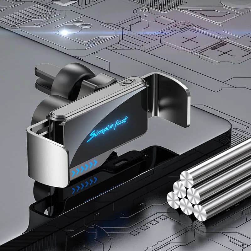 image-Intelligent Automatic Car Phone Holder Air Vent Mount Holder For Phone Car Products Universal Stand