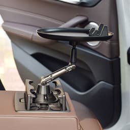 image-Adjustable Car Cup Holder Drink Coffee Bottle Organizer Accessories Food Tray Automobiles Table For Burgers French Fries