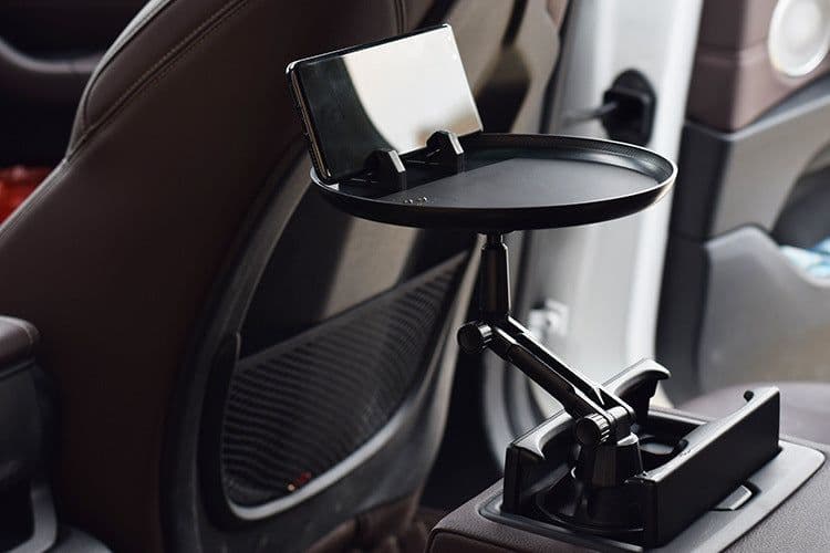 image-Adjustable Car Cup Holder Drink Coffee Bottle Organizer Accessories Food Tray Automobiles Table For Burgers French Fries