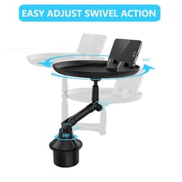 image-Adjustable Car Cup Holder Drink Coffee Bottle Organizer Accessories Food Tray Automobiles Table For Burgers French Fries