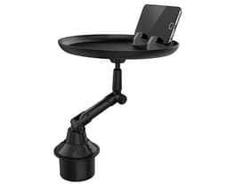 image-Adjustable Car Cup Holder Drink Coffee Bottle Organizer Accessories Food Tray Automobiles Table For Burgers French Fries