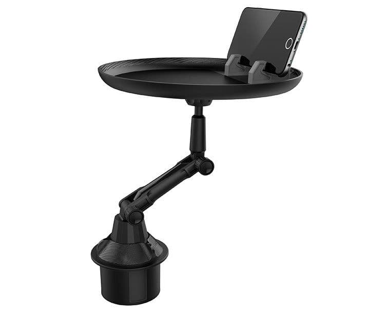 image-Adjustable Car Cup Holder Drink Coffee Bottle Organizer Accessories Food Tray Automobiles Table For Burgers French Fries