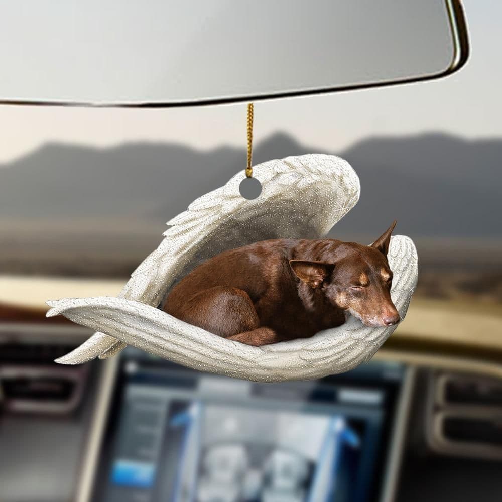 image-Car Pendant Sleeping Dog Angel Home Decor Acrylic Showcase Hanging Ornaments For Doors