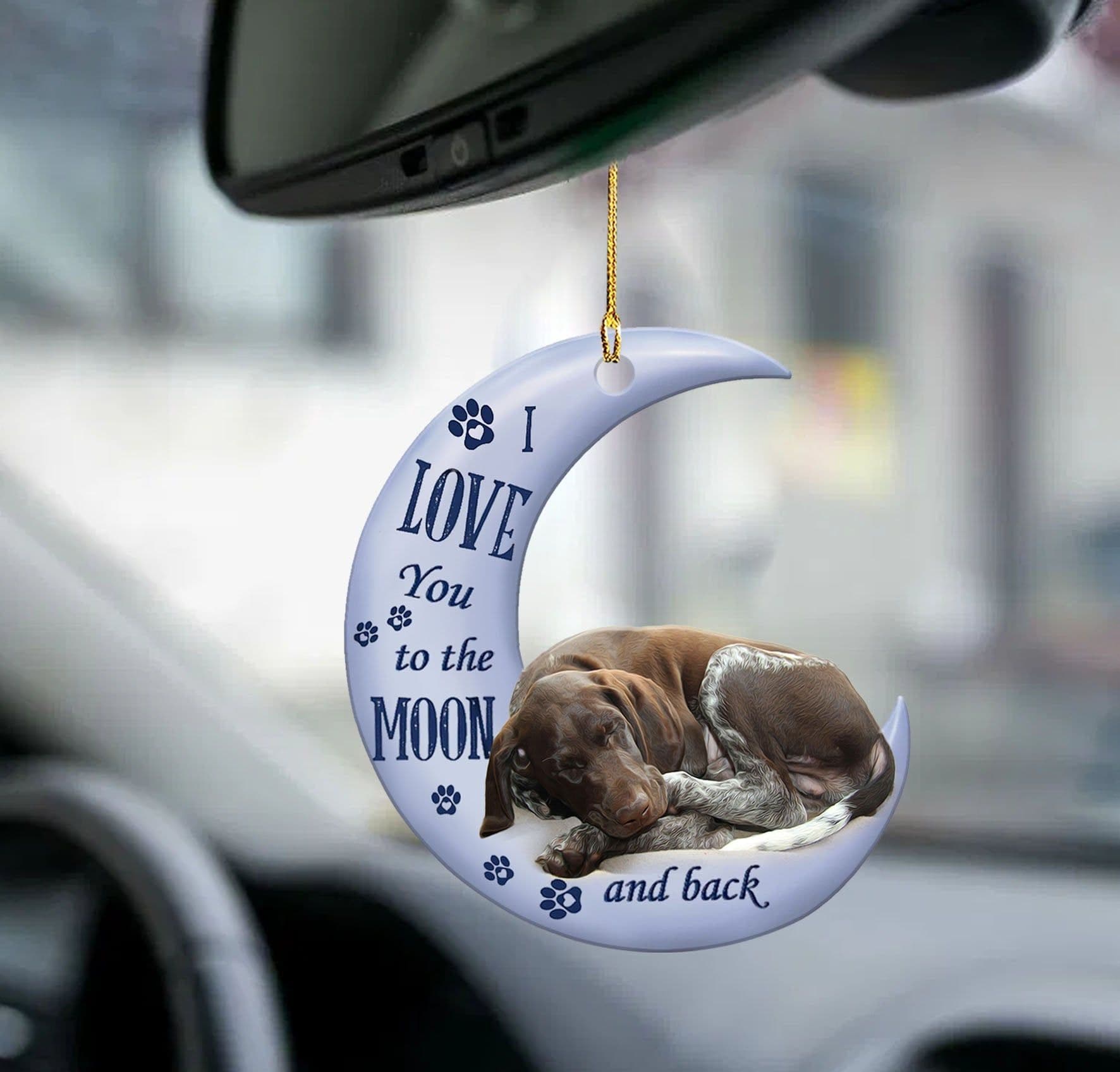 image-Car Pendant Sleeping Dog Angel Home Decor Acrylic Showcase Hanging Ornaments For Doors