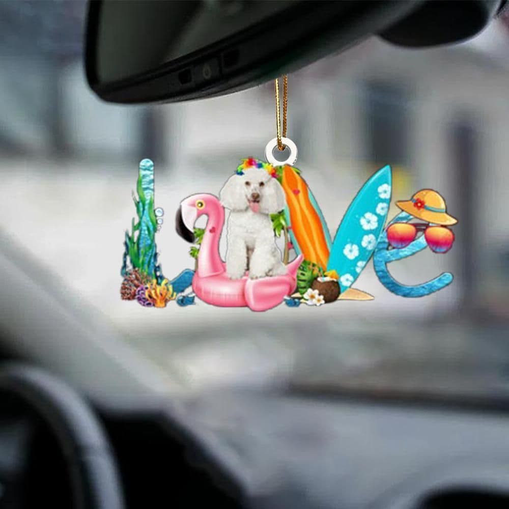 image-Car Pendant Sleeping Dog Angel Home Decor Acrylic Showcase Hanging Ornaments For Doors