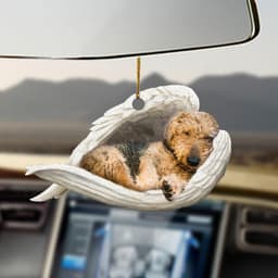 image-Car Pendant Sleeping Dog Angel Home Decor Acrylic Showcase Hanging Ornaments For Doors